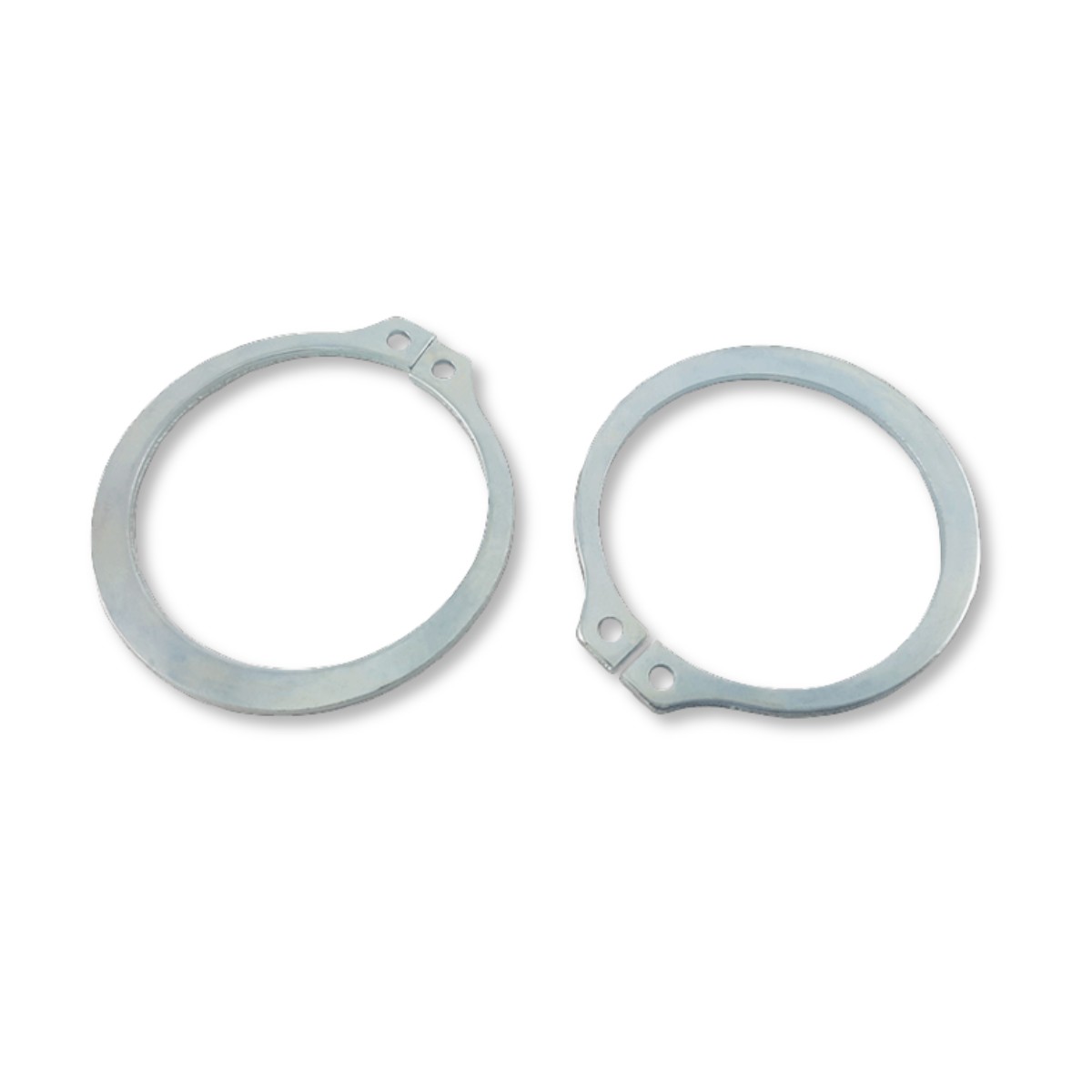 Close-up view of circlip e type etw stw multiple size for honda yamaha kawasaki suzuki motorcycles